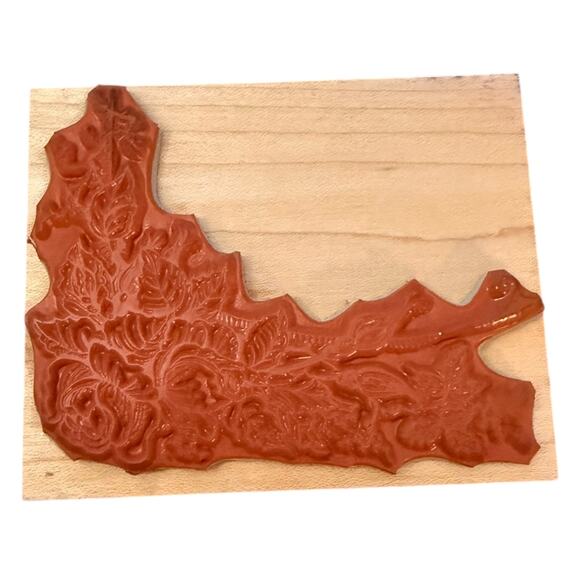 Penny Black 1997 Elegant Rose Corner 774K Large Rubber Stamp - Picture 2 of 2